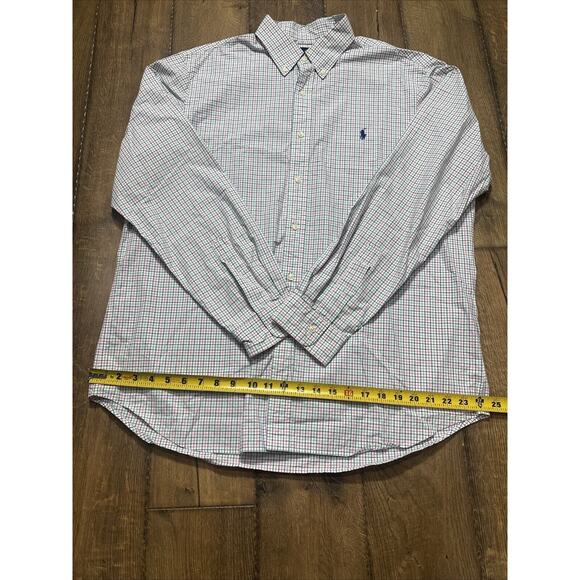 Polo Ralph Lauren Men’s Button Up Long Sleeve /Plaid Classic Fit Size XL - Picture 3 of 12